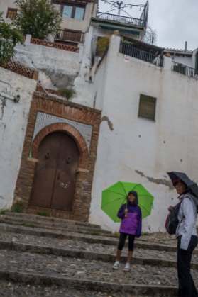 Into Granada's El Albaicin neighborhood.. the Moorish Quarter