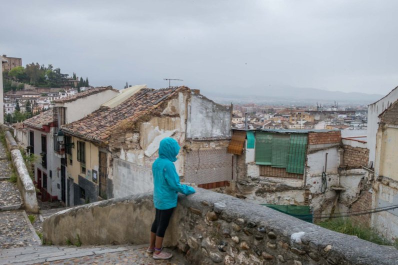 Into Granada's El Albaicin neighborhood.. the Moorish Quarter