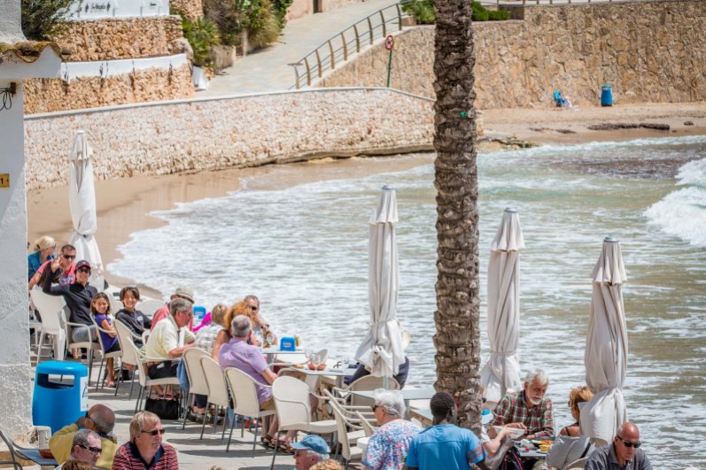 Our little beachfront restaurant... Moirara, Spain